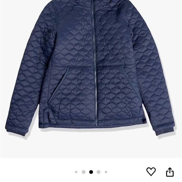 Amazon essential water resistant navy Sherpa lined puffer jacket, size XL - Picture 8 of 10